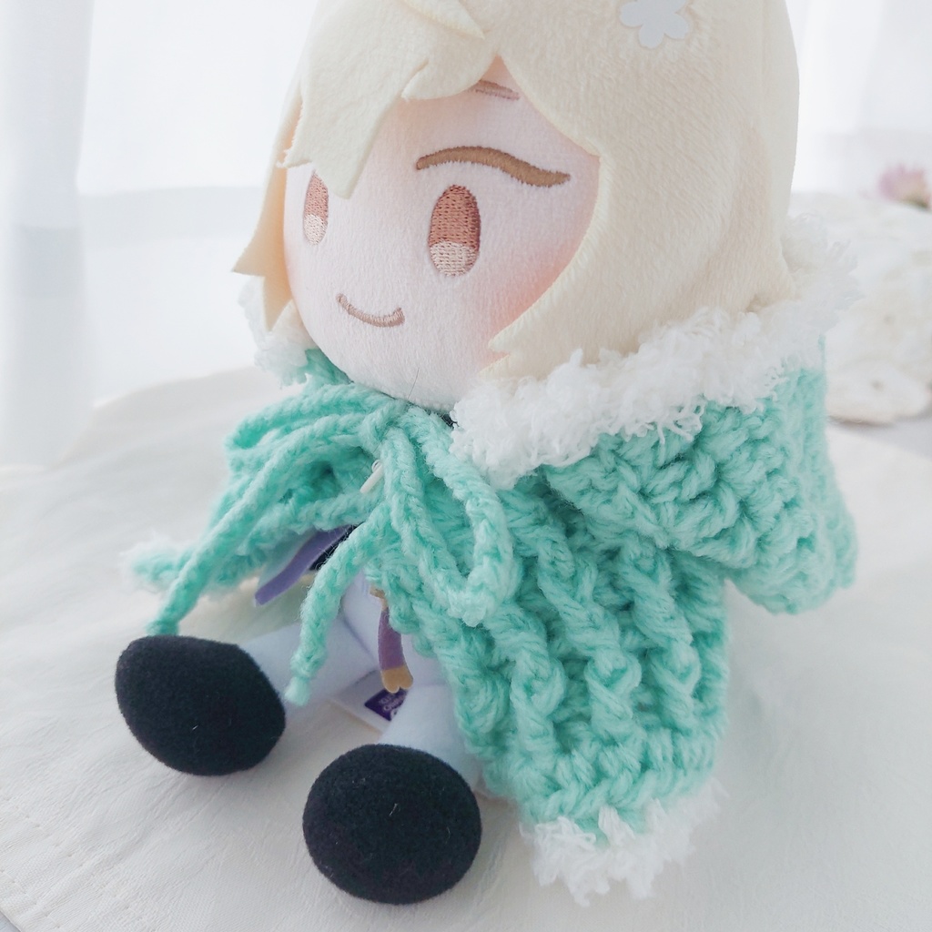 わんぱくぬい着ぐるみ うさ耳しっぽ付 ミントグリーン