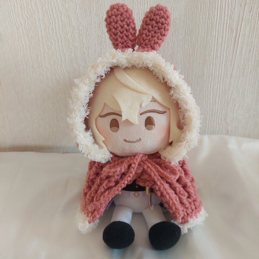 わんぱくぬいサイズ着ぐるみ うさ耳しっぽ付 くすみピンク