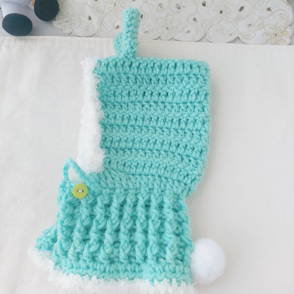 わんぱくぬいサイズ着ぐるみ うさ耳しっぽ付パステルカラー