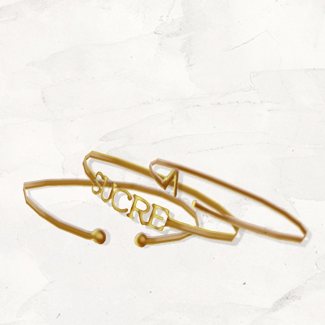 【無料版有】シンプルバングルセット【VRoid正式版】