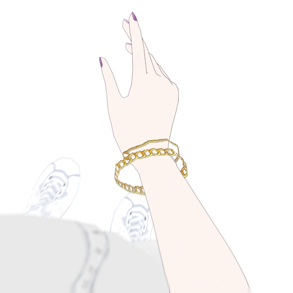 【VRoid】シンプルチェーンブレスレット