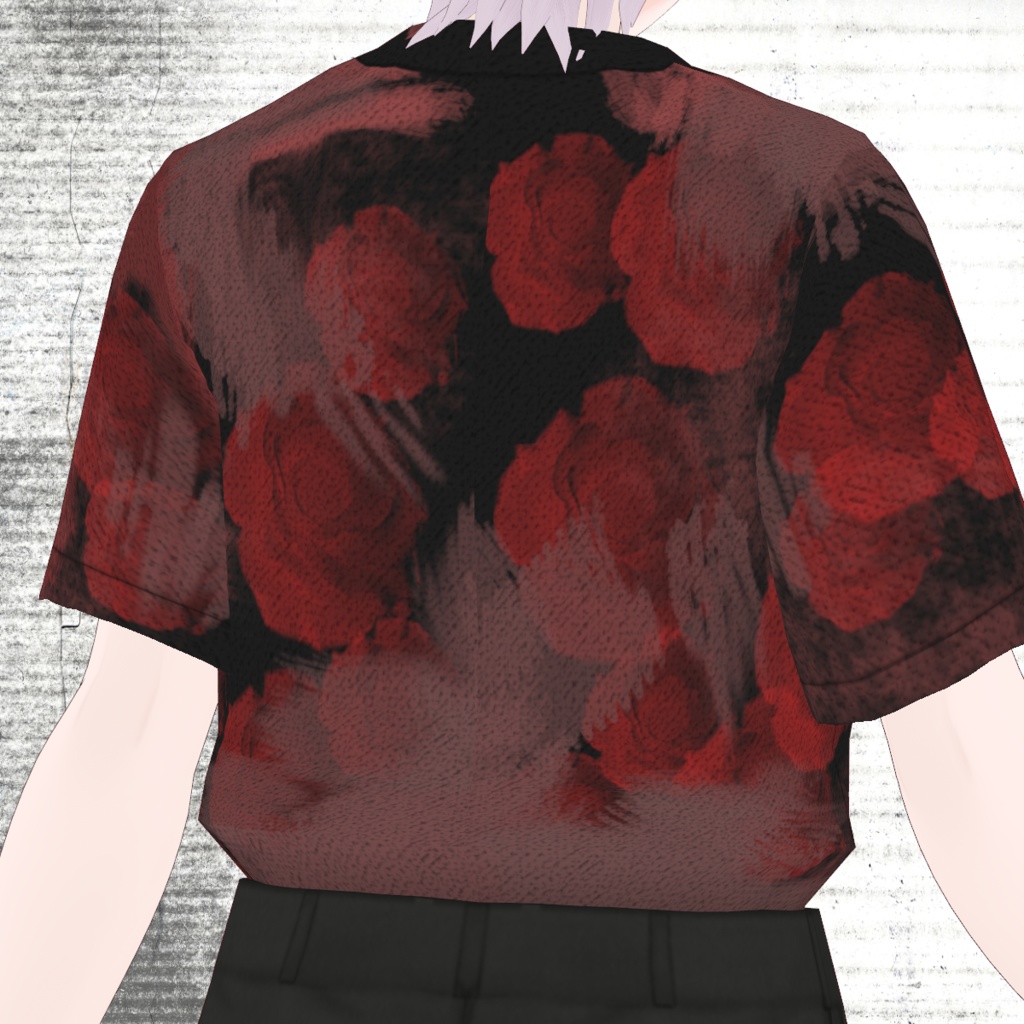 【VRoid】タックイン半袖開襟シャツ