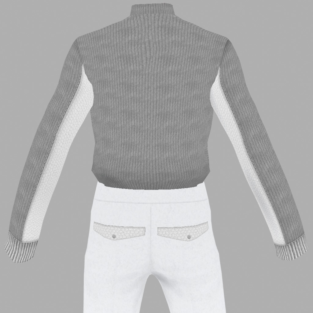 【VRoid】異素材mixジャケットコーデ