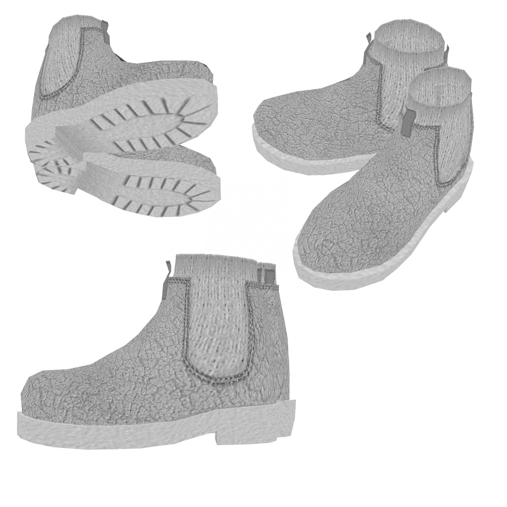 【VRoid】サイドゴアブーツ