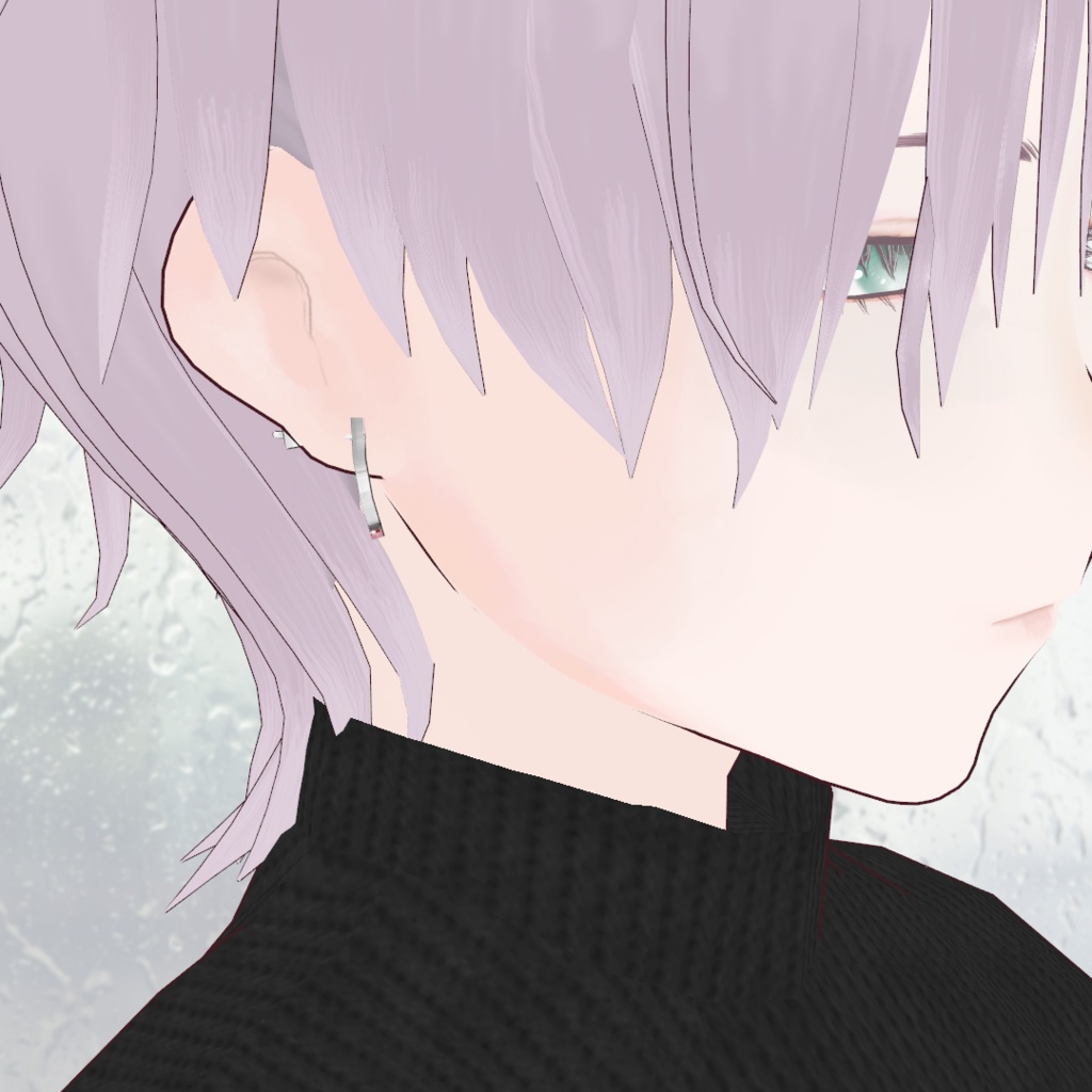 【VRoid】たばこと肺のピアス【無料】