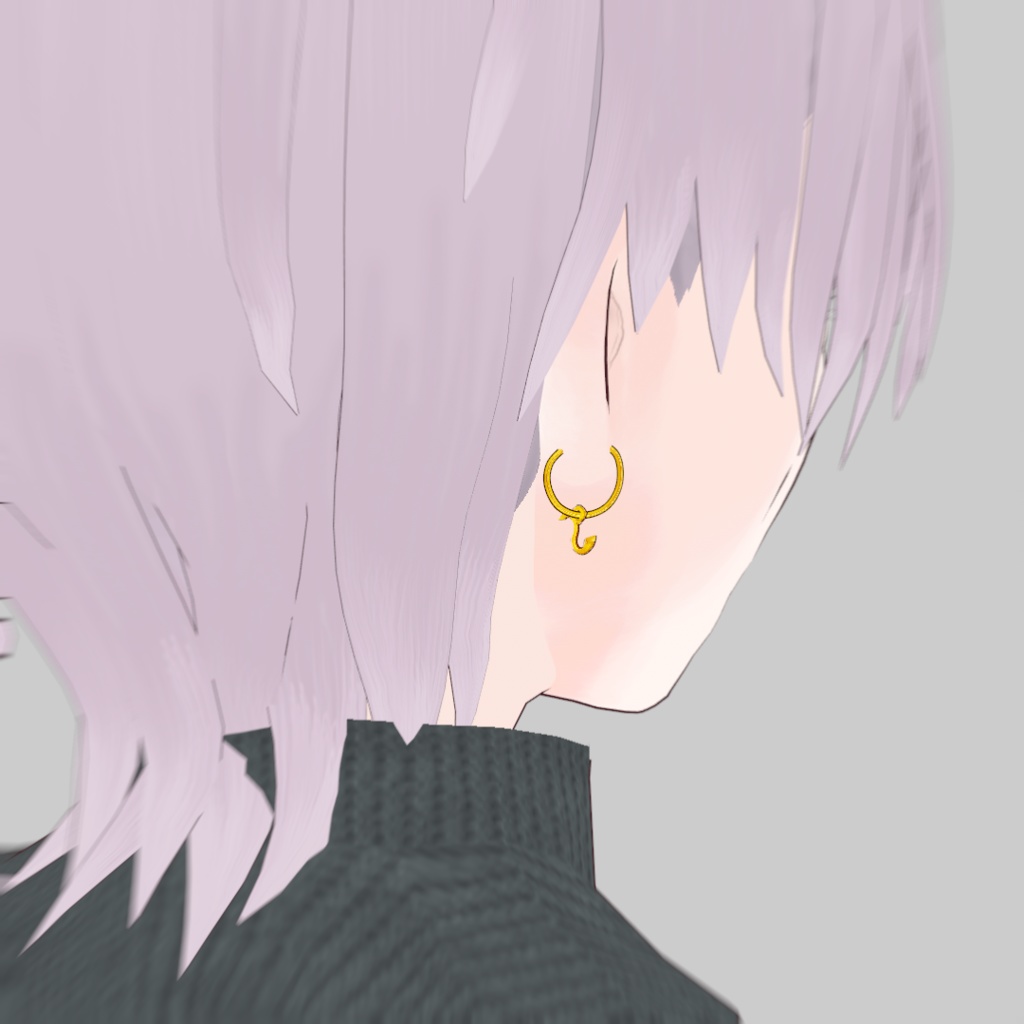 【VRoid】アルファベットピアス