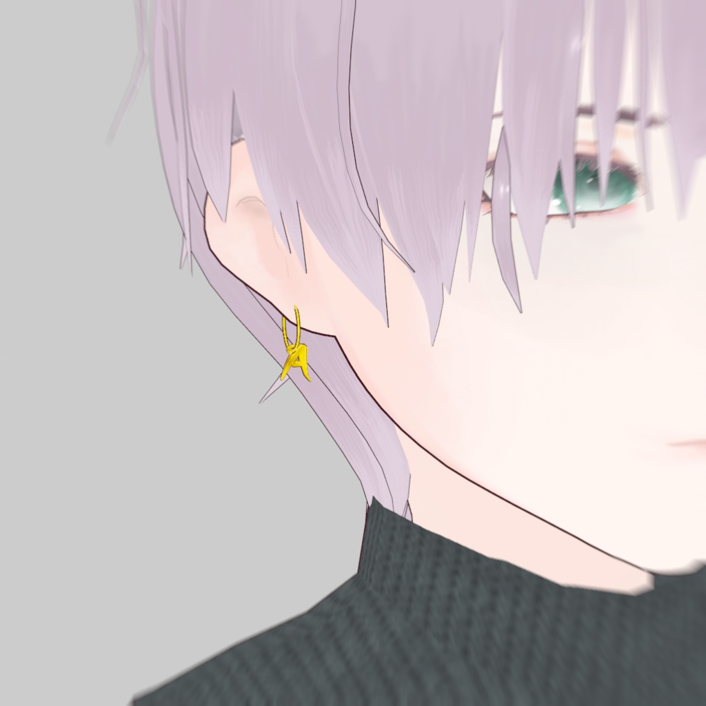 【VRoid】アルファベットピアス