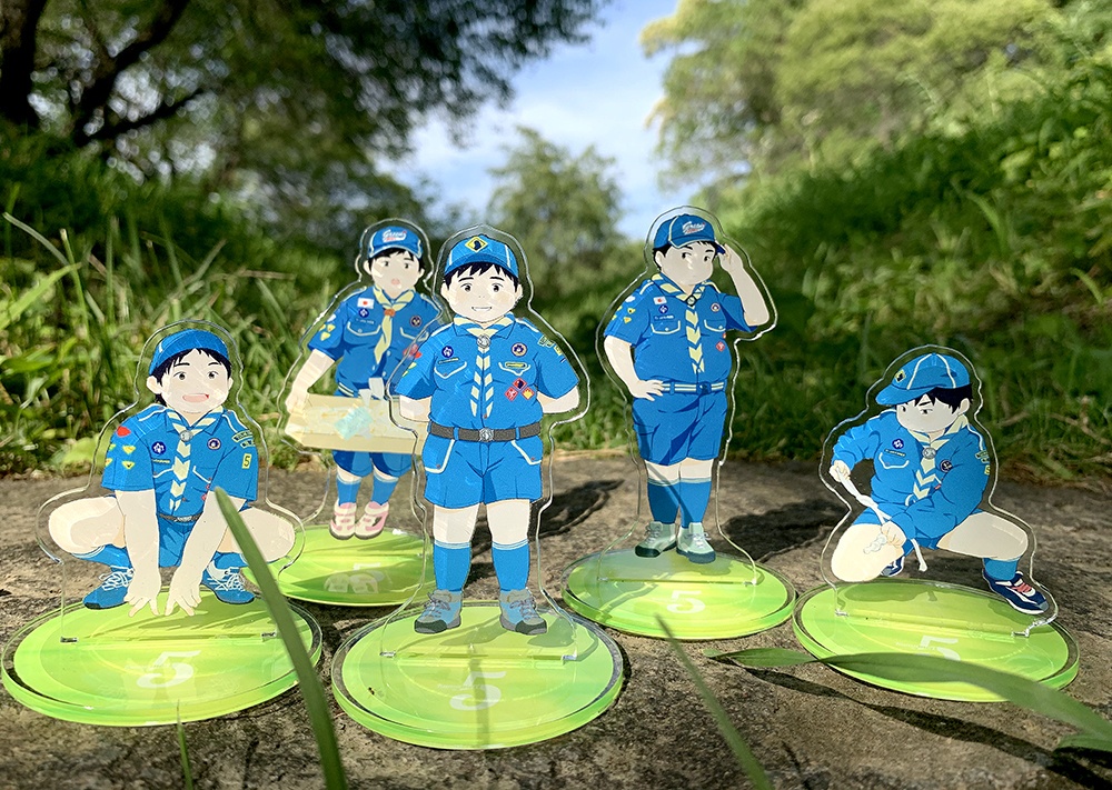 熊森第5団「ロープワーク」アクリルフィギュア