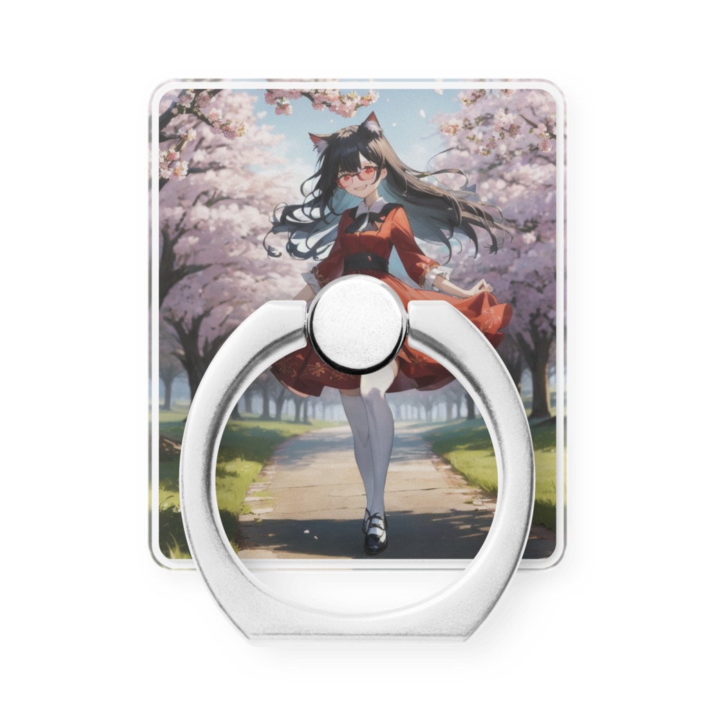まなと桜見道デートスマホリング