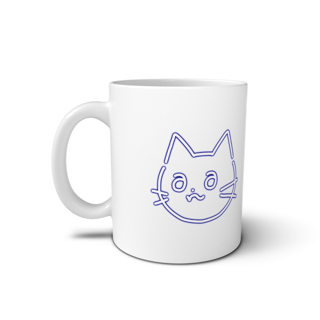 猫耳まなのマグカップ 裏面サインver.