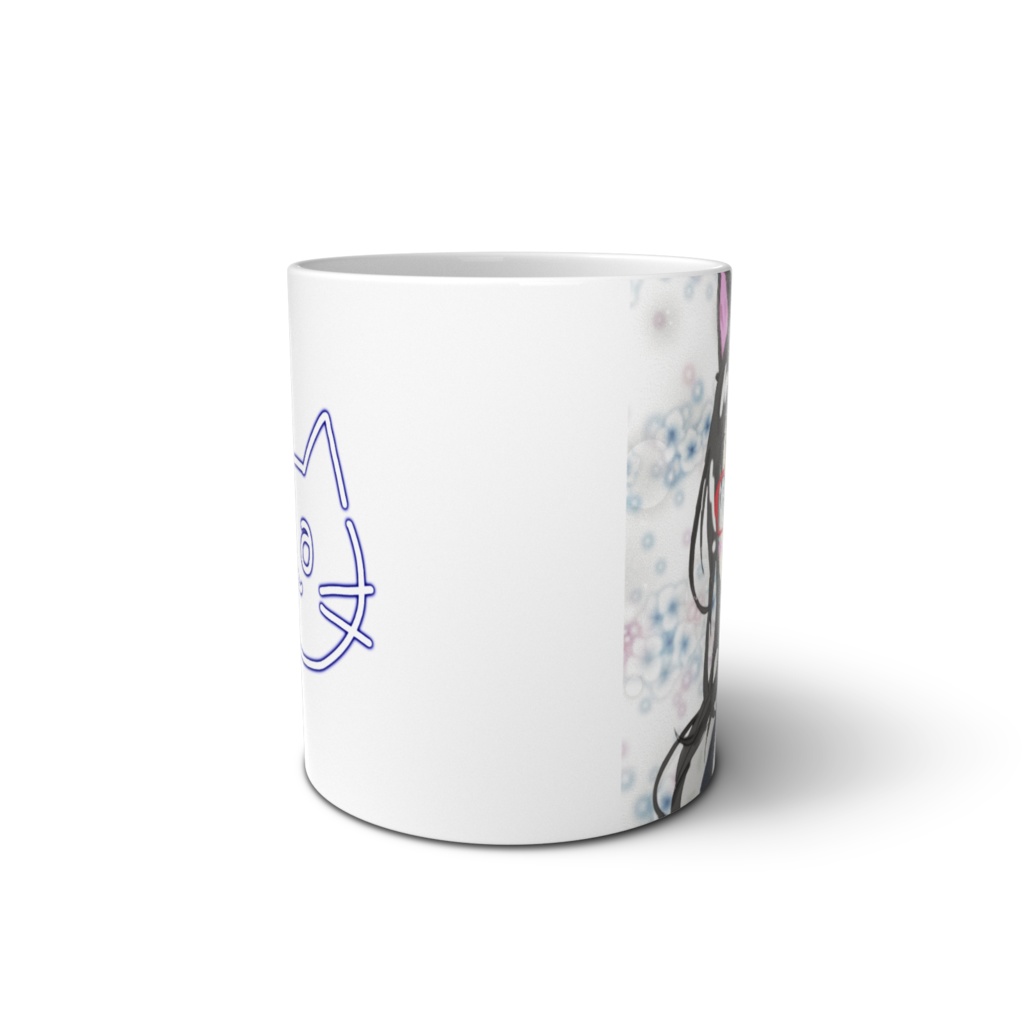 猫耳まなのマグカップ 裏面サインver.