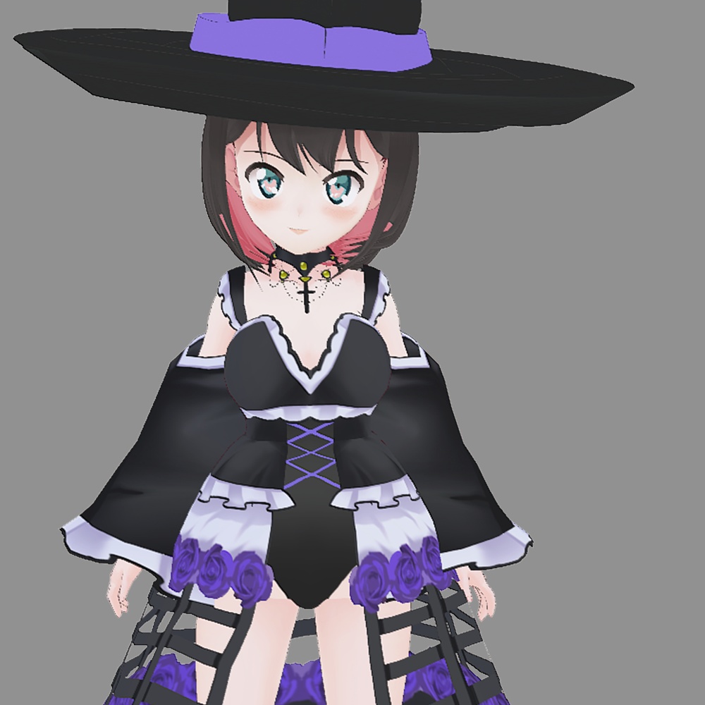 【VRoid】鳥かご薔薇ドレス(無料試着あり!)