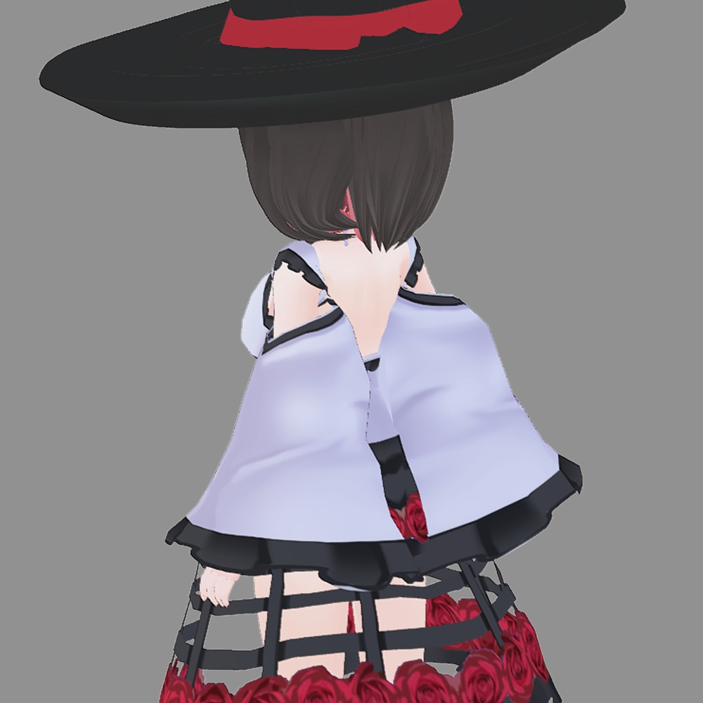 【VRoid】鳥かご薔薇ドレス(無料試着あり!)