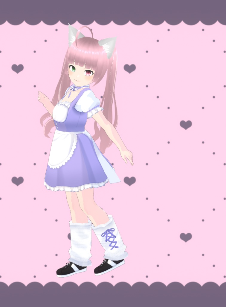 【VRoid】ルーズソックス(リボンあり/なし)【カスタムアイテム対応!】