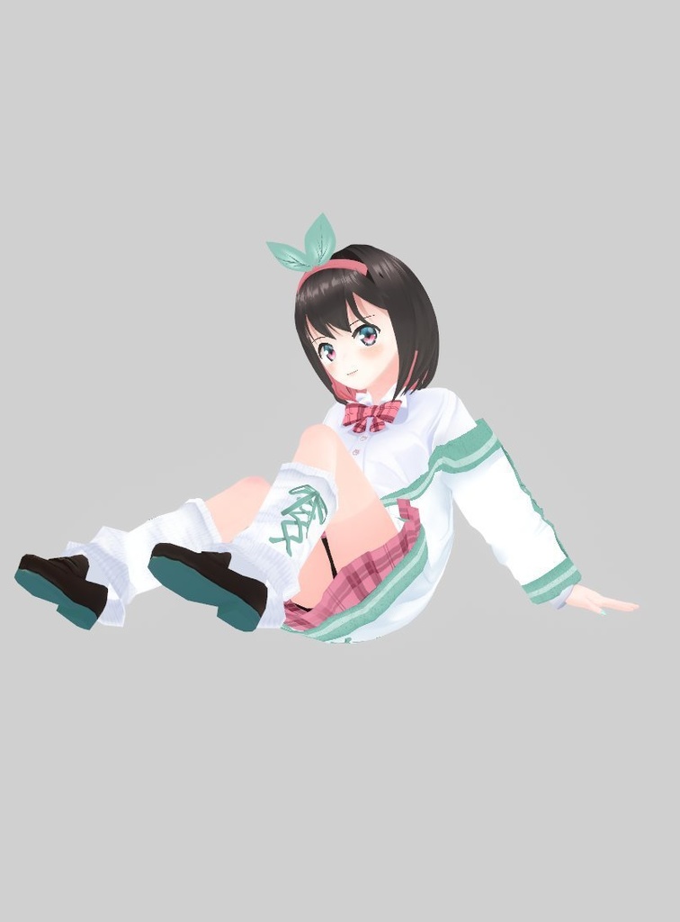 【VRoid】ルーズソックス(リボンあり/なし)【カスタムアイテム対応!】