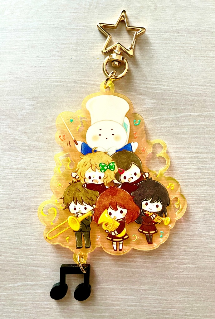 チャーム付き!京アニ アクリルキーホルダー