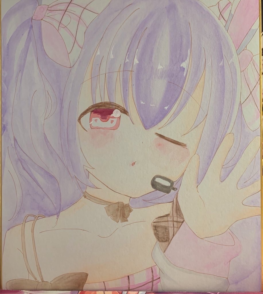 ラフィーちゃん大きめ色紙