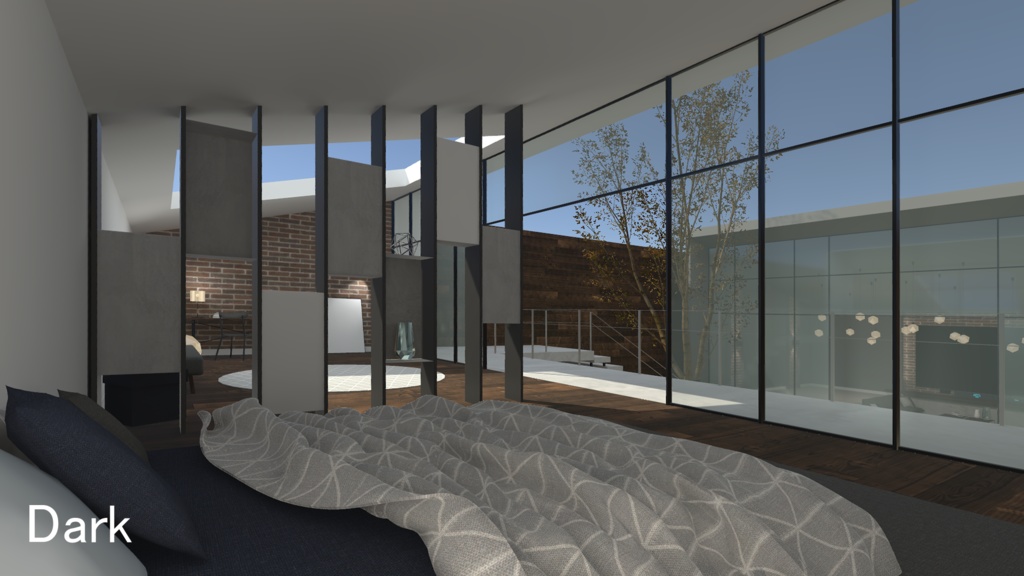 【VRC向けワールド】Courtyard House-中庭のある家-