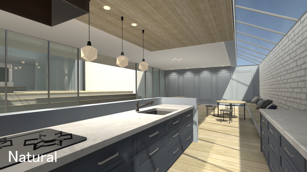 【VRC向けワールド】Courtyard House-中庭のある家-