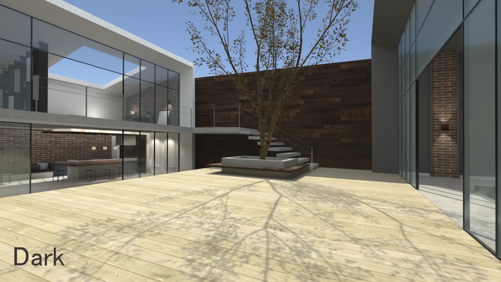 【VRC向けワールド】Courtyard House-中庭のある家-