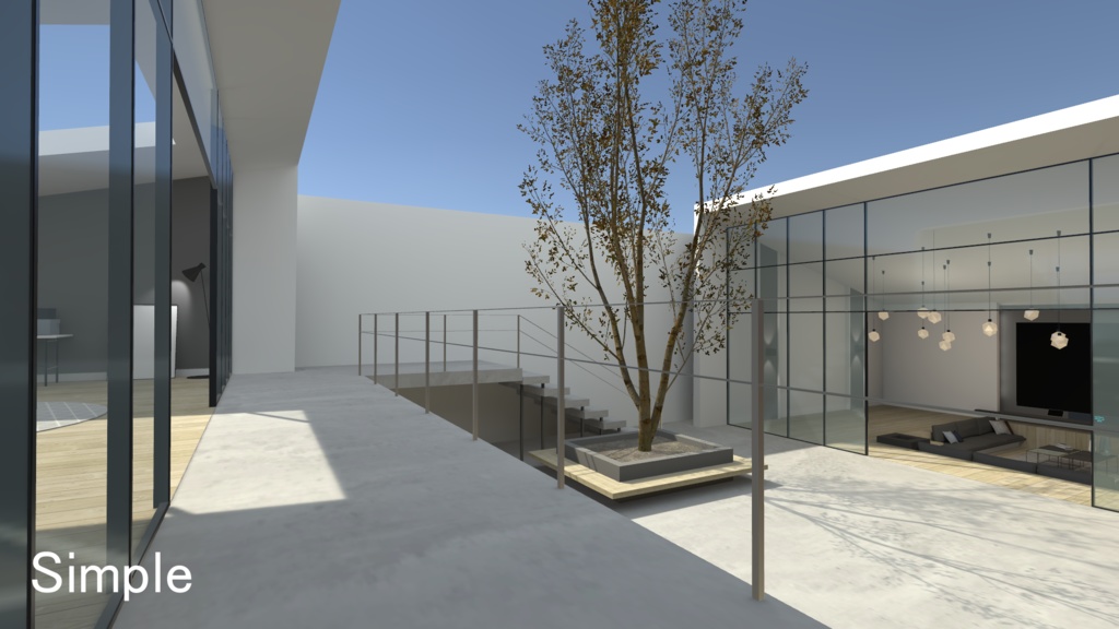 【VRC向けワールド】Courtyard House-中庭のある家-