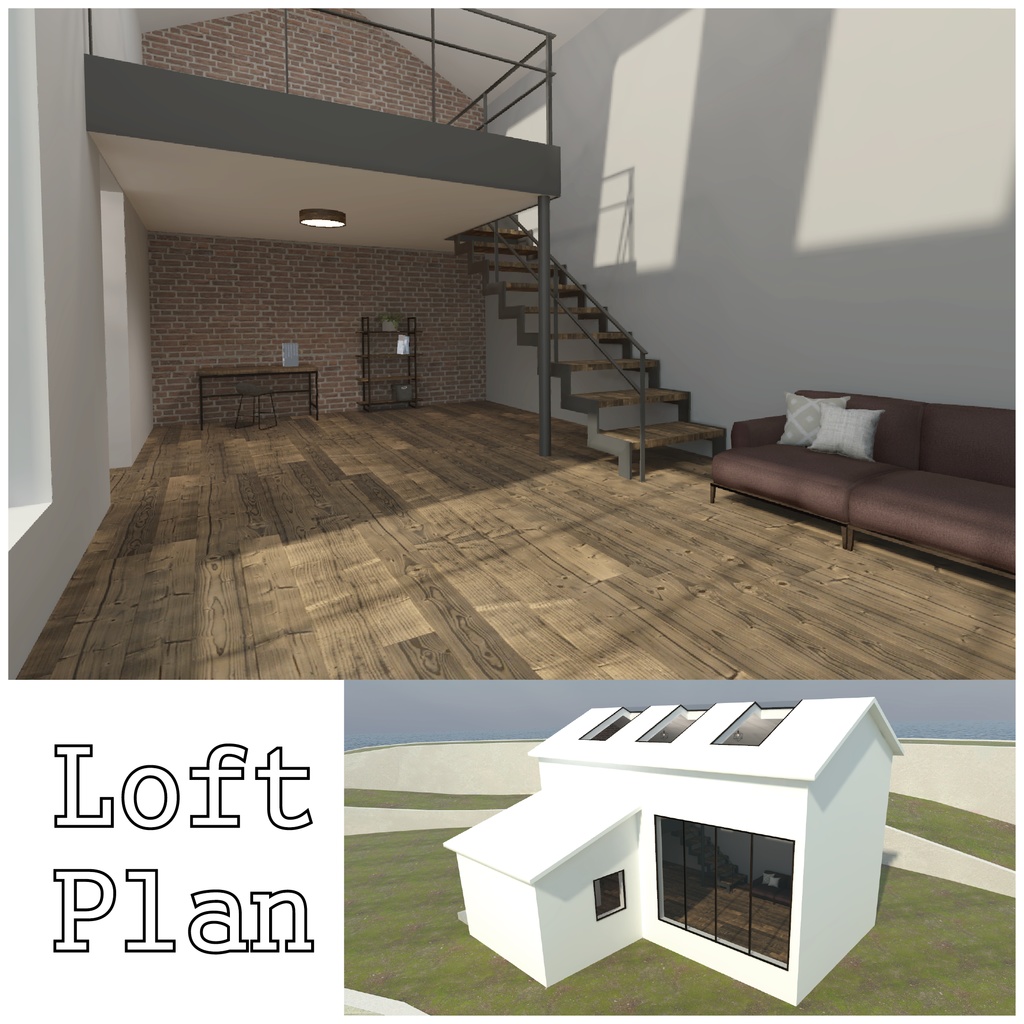 制作Tips付き!3種のワンルームAsset【VRChat向け】