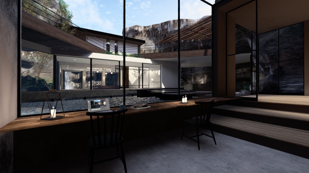 【VRC向けワールド】滝の隠れ家 -Waterfall Hideout-