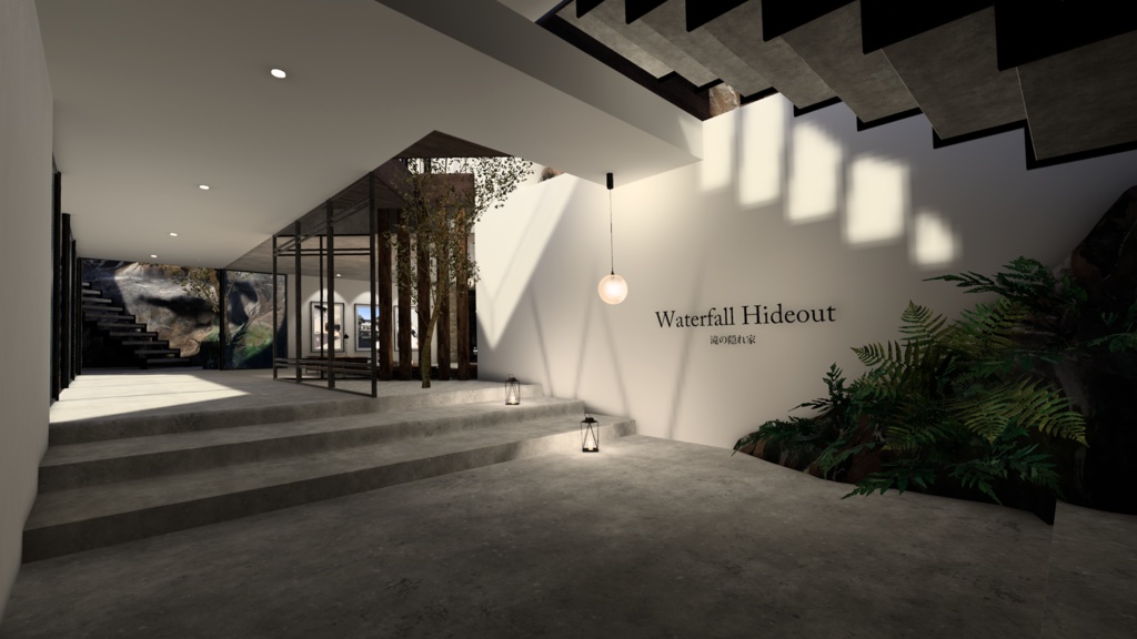 【VRC向けワールド】滝の隠れ家 -Waterfall Hideout-