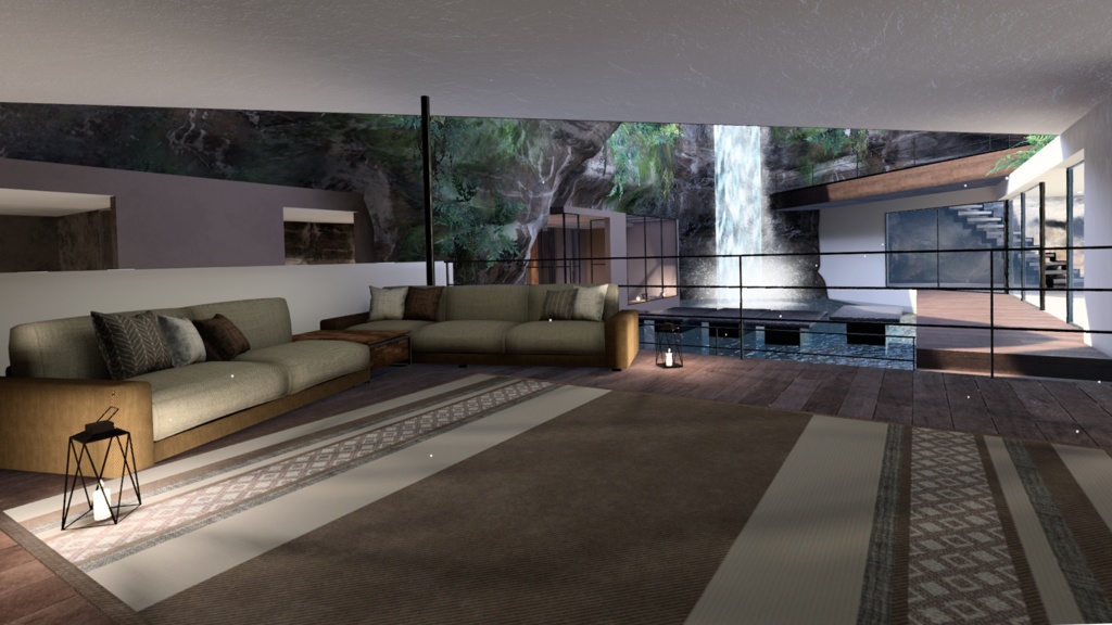 【VRC向けワールド】滝の隠れ家 -Waterfall Hideout-