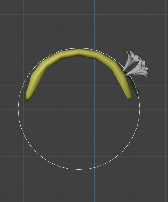 鉄砲百合のカチューシャ