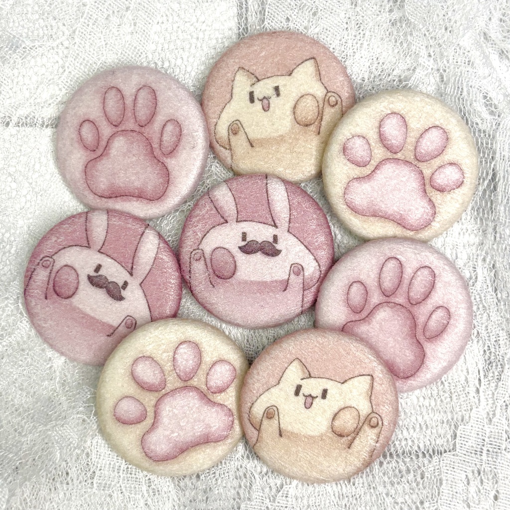 あにまるふわふわ缶バッジ