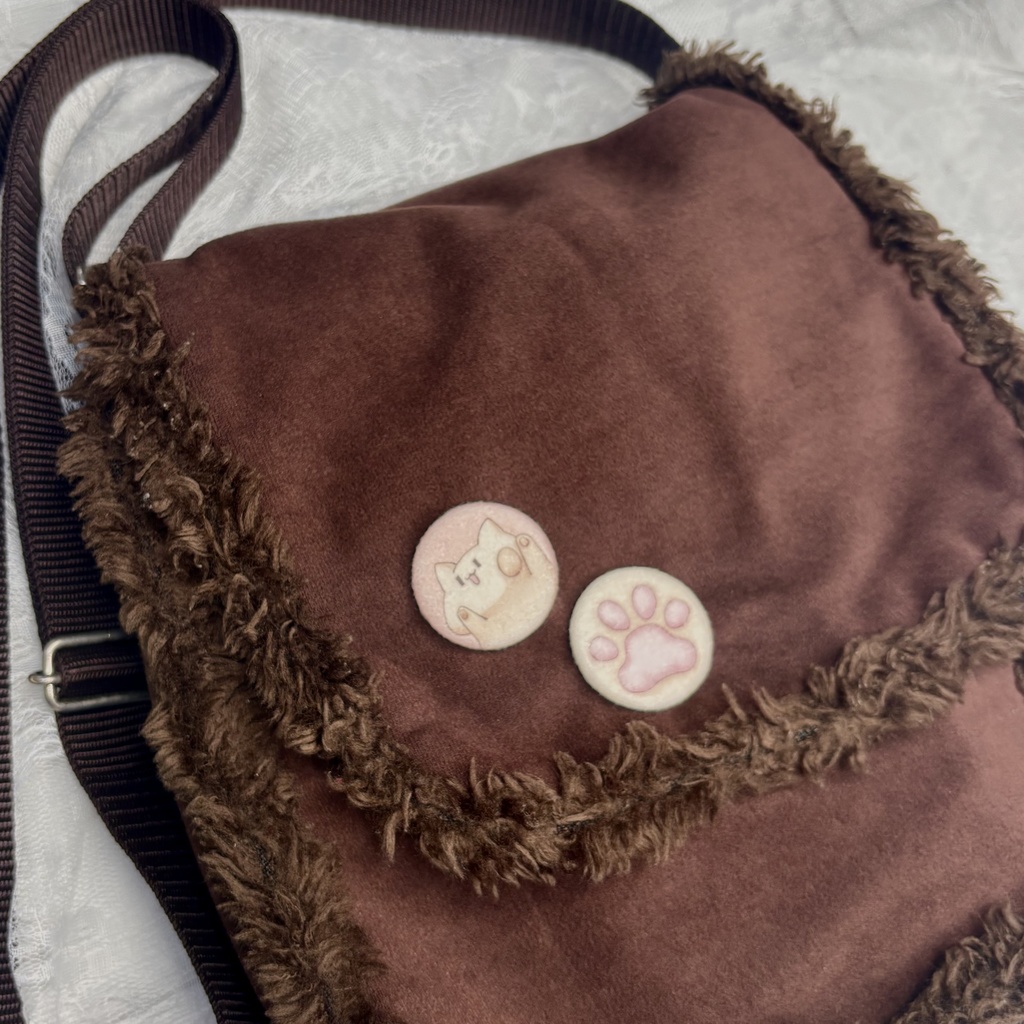 あにまるふわふわ缶バッジ