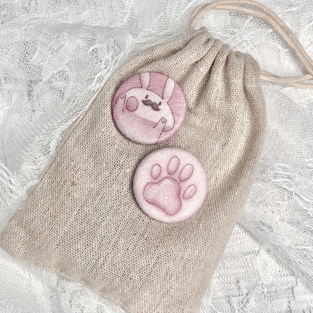 あにまるふわふわ缶バッジ