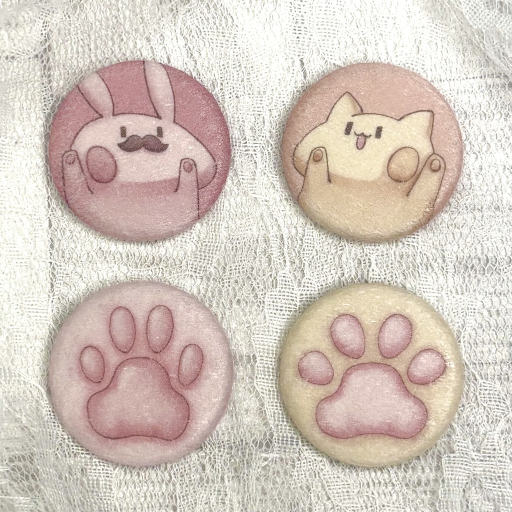 あにまるふわふわ缶バッジ