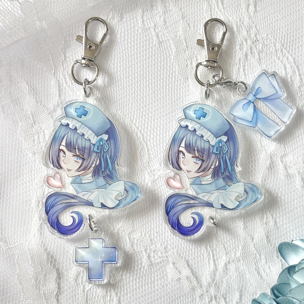 連結アクリルキーホルダー