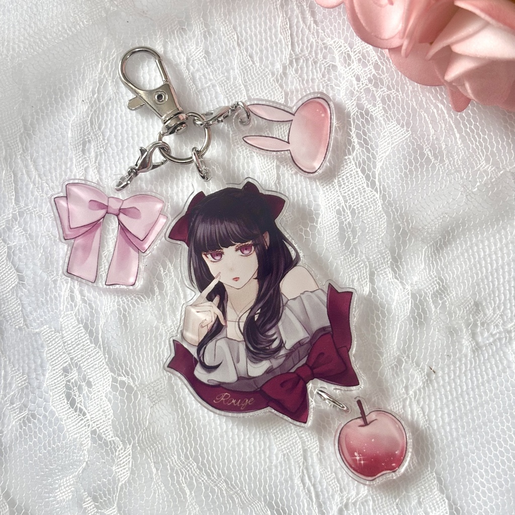 連結アクリルキーホルダー