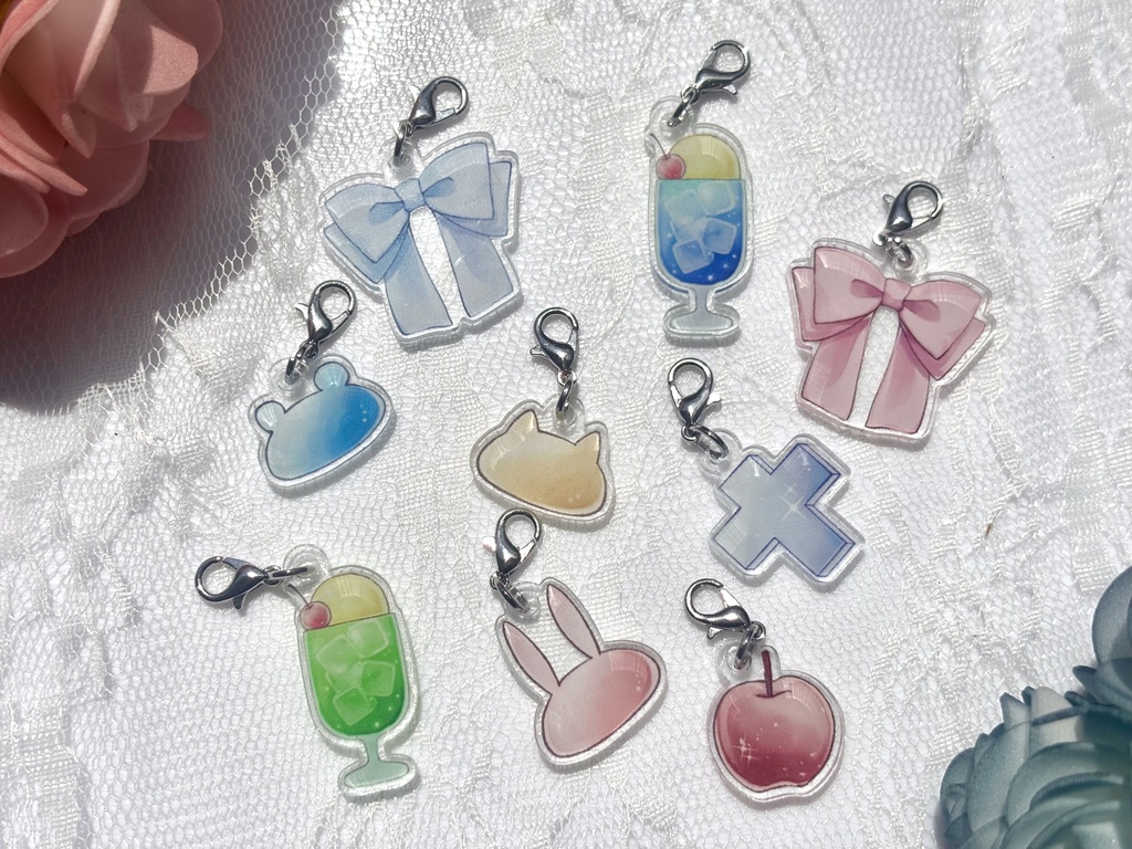 選べる連結用ミニチャーム(カニカン付き)