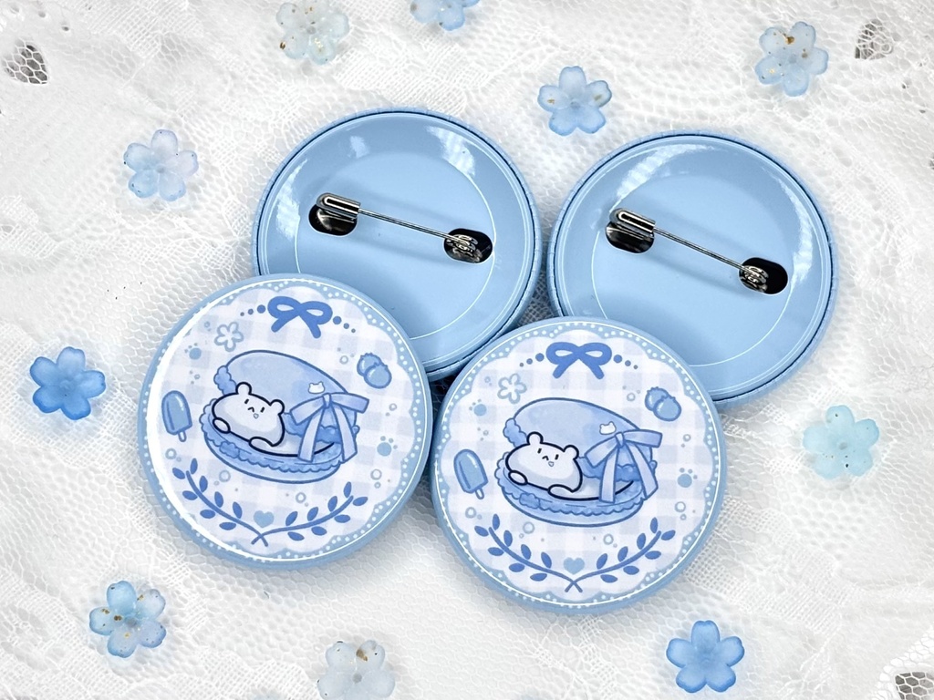 マカロン缶バッジ