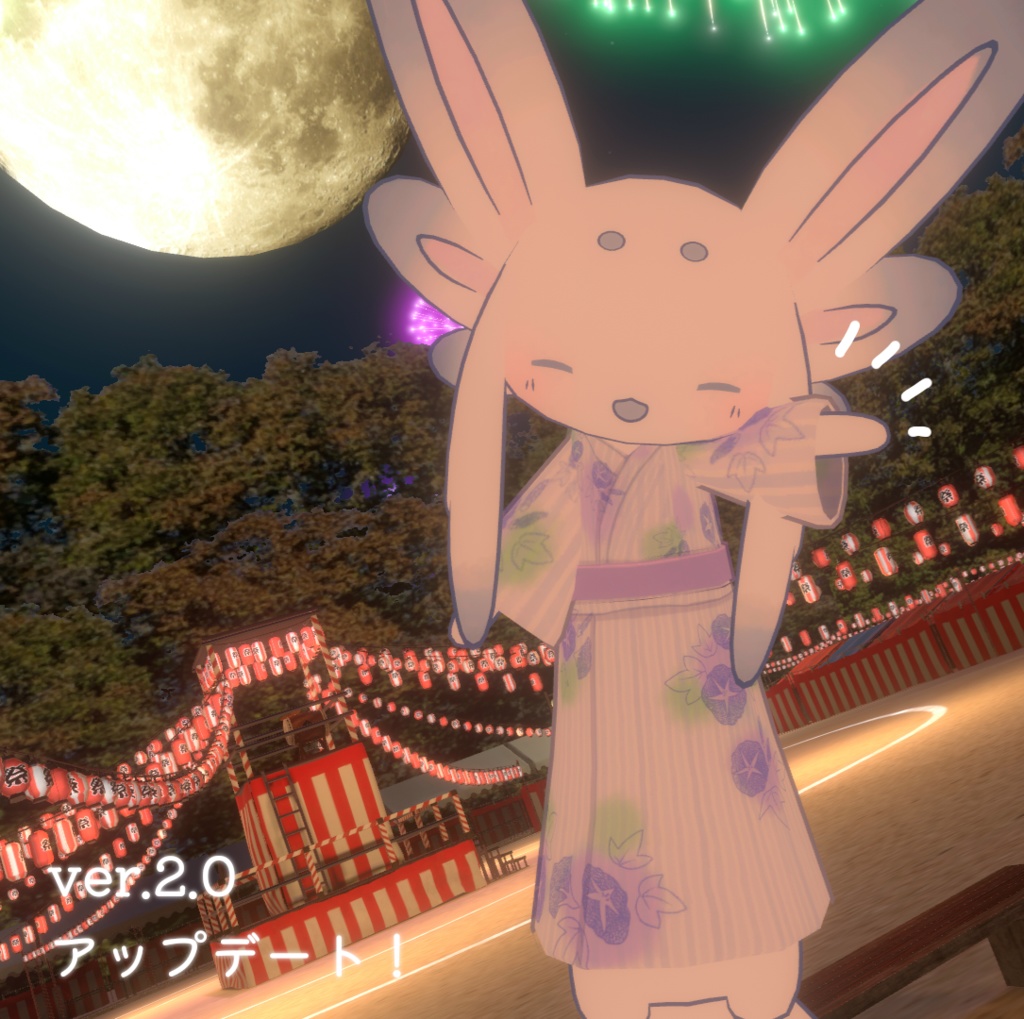 【ムルル専用/無料】涼しげゆかた&りんご飴ハンド