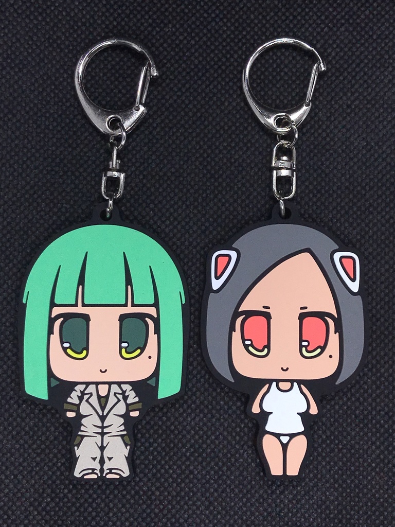 加暖ちゃん&有黎にゃん ラバーストラップ