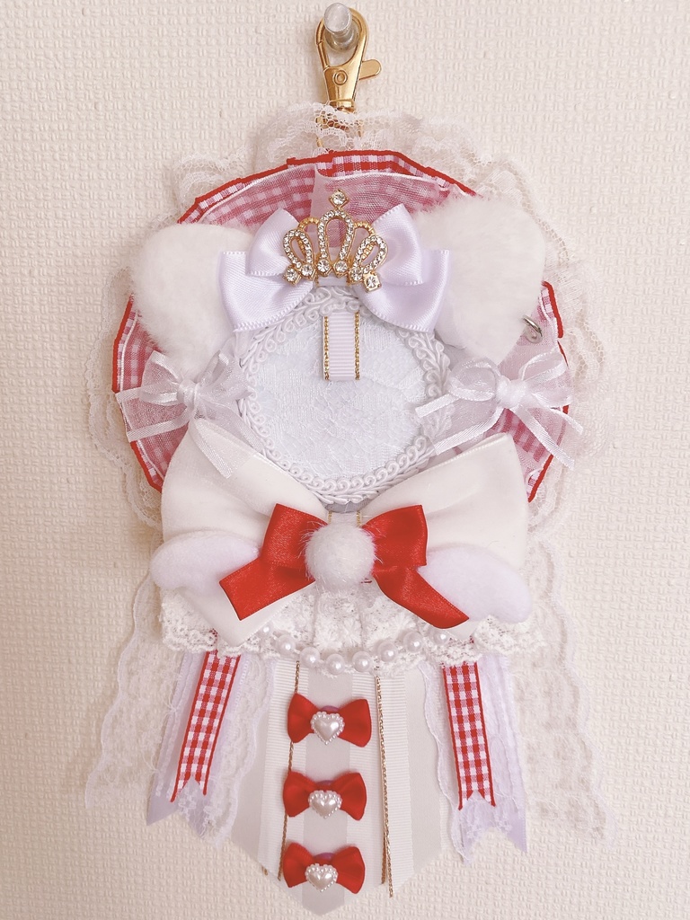 ねこ耳ロゼット【レッド】