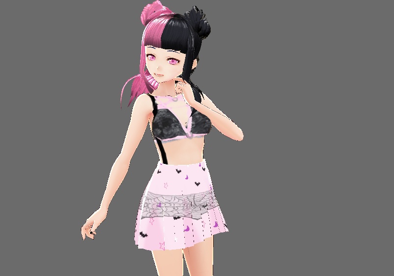Vroid Pastel Goth Skirt