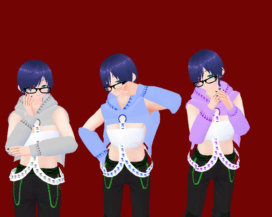 Punk alternative Egirl/Eboy crop hoodie