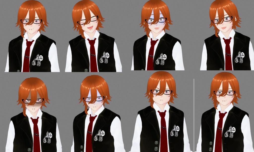 Ginger Male Vtube Model