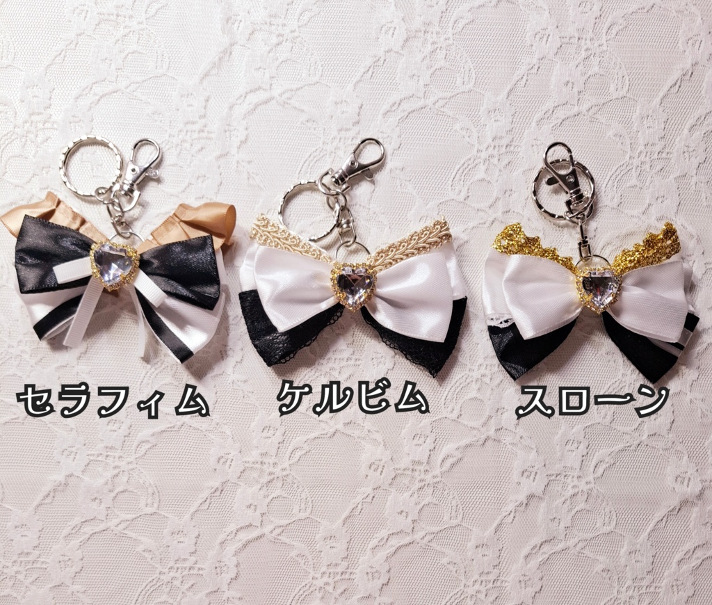 あくねこ リボンチャーム ヘアゴム