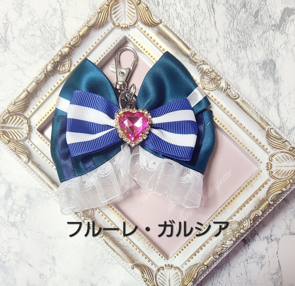 あくねこ リボンチャーム ヘアゴム