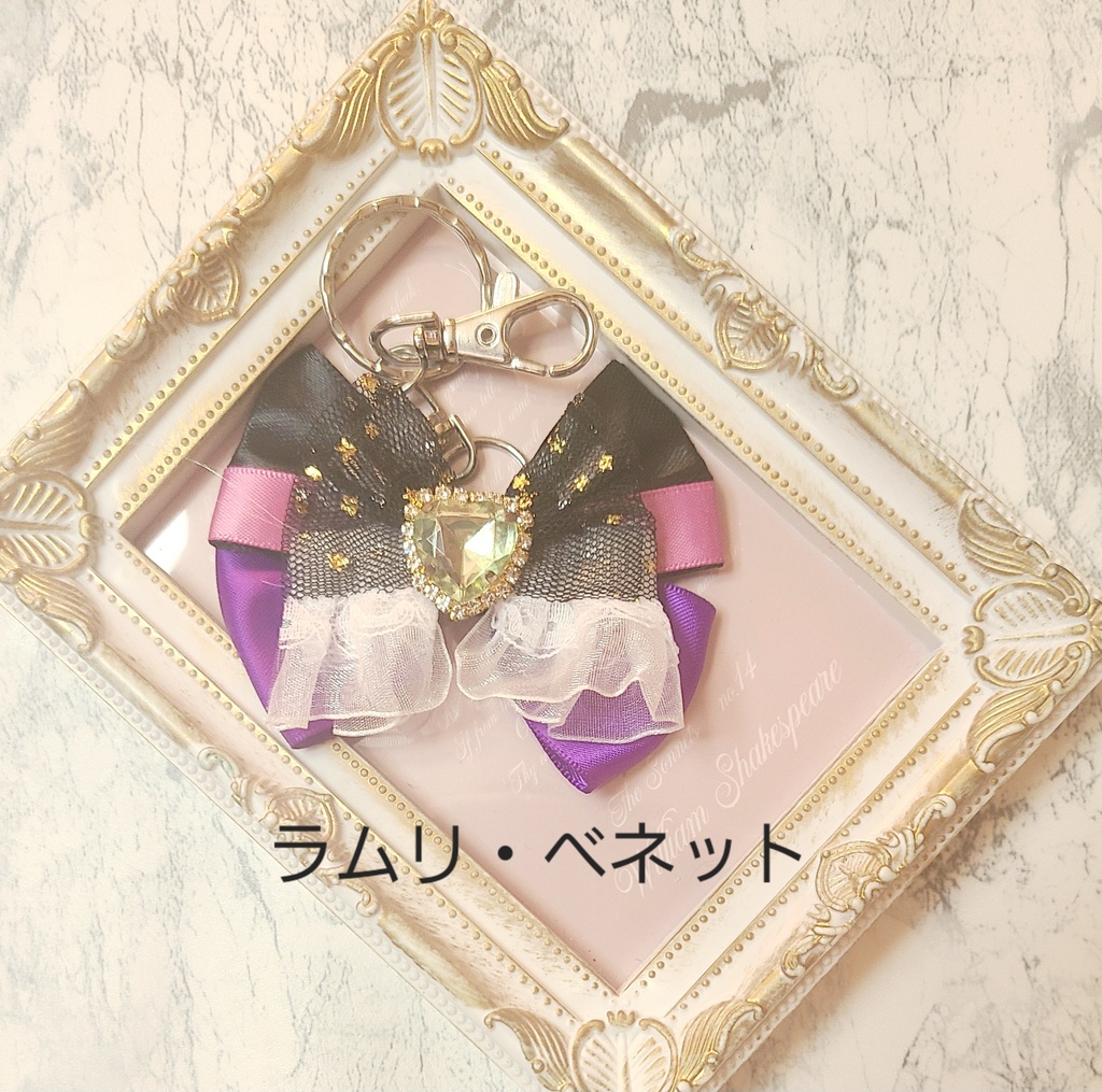 あくねこ リボンチャーム ヘアゴム