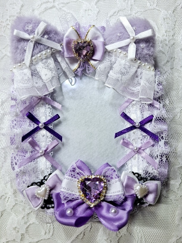 魔法少女感女児風硬質ケースデコ(ネコ耳)