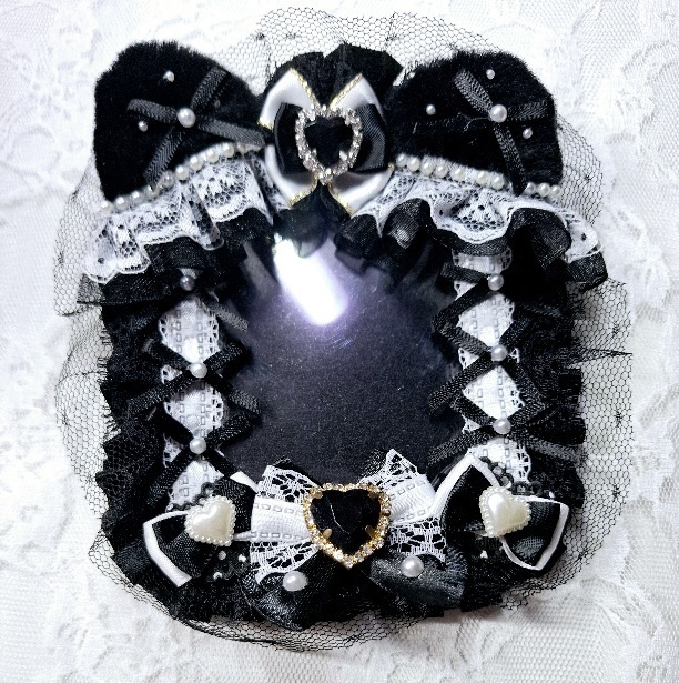 魔法少女感女児風硬質ケースデコ(ネコ耳)