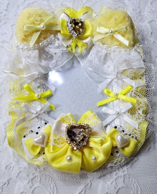 魔法少女感女児風硬質ケースデコ(ネコ耳)